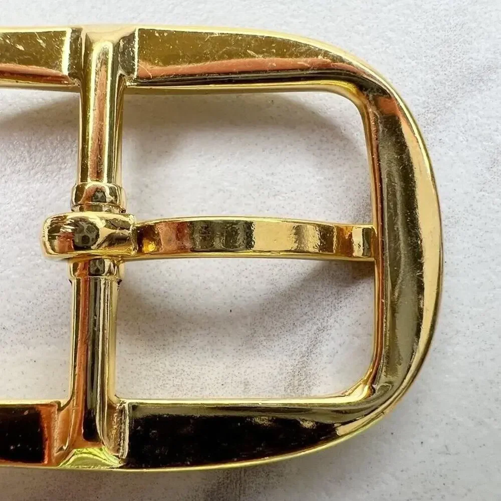 Vintage Gold Tone Simple Basic Belt Buckle for up to 1 Inch Belt